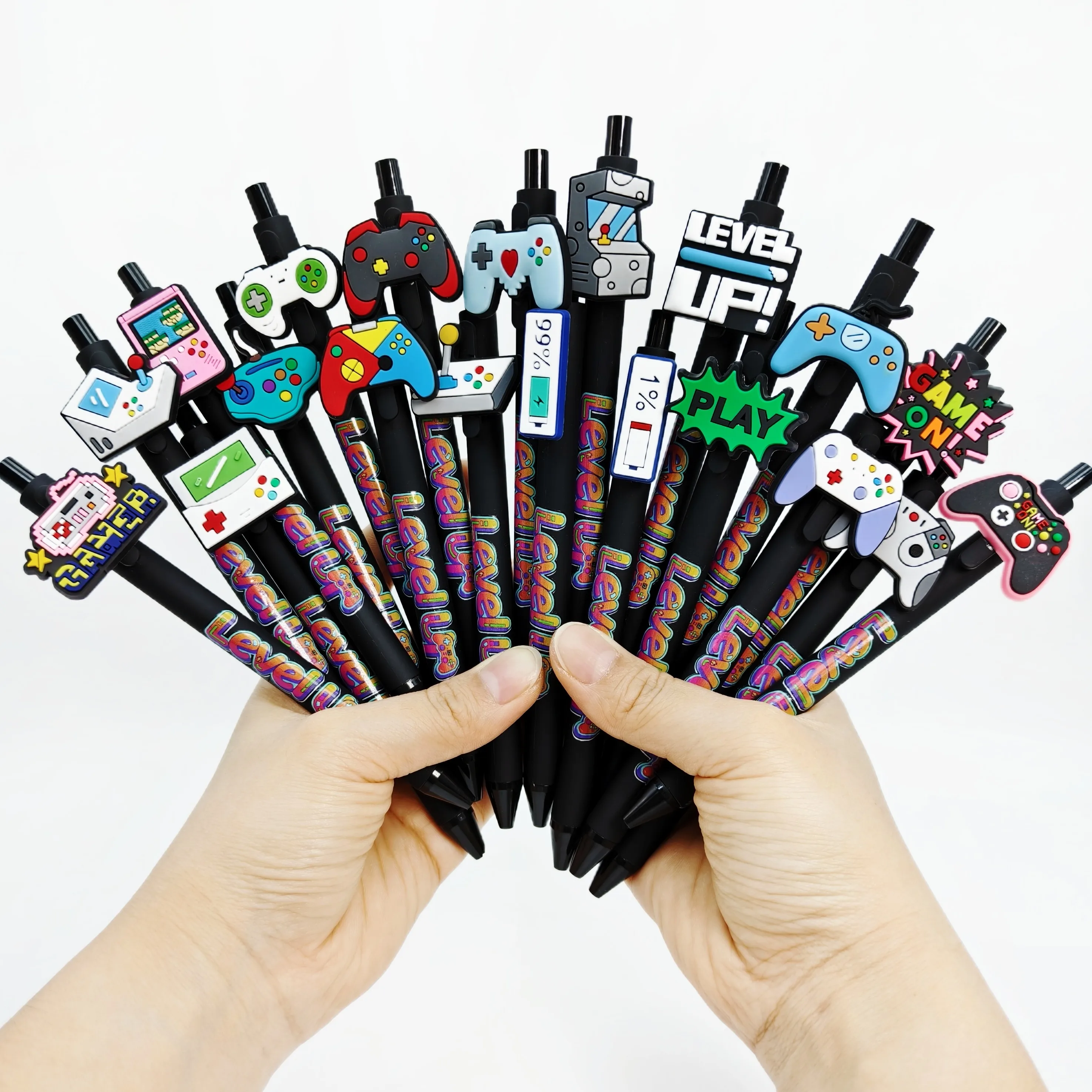 

20 шт./30 шт., шариковая ручка для геймпада, черная шариковая ручка с креативным дизайном, повседневные офисные канцелярские принадлежности, студенческая ручка для письма