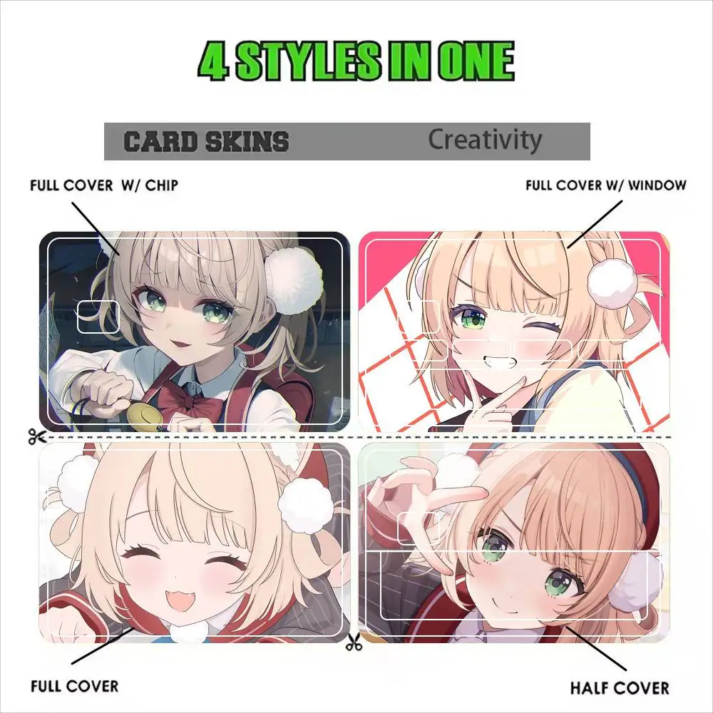 Shigure Ui Cute   Sticker Film Tape Skin for Credit Card Debit Card Cartoon Waterproof Stickers