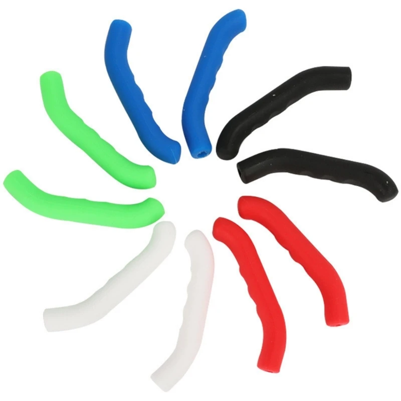 1 Pair Silicone Soft Brake Handle Sleeve for Road Bike Bicycles Brake Grip Cover Brake Lever Protections Cover D5QD