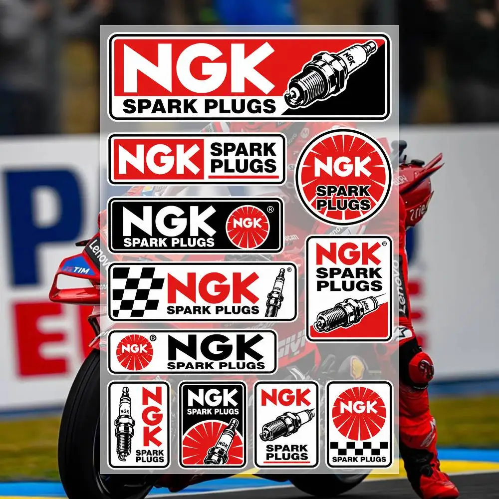N-GK SPA-RK PLUGS Stickers Moto Sticker Auto Body Bumper Windows Motorcycle Laptop Walls Vinyl Decal Car Tuning Accessories