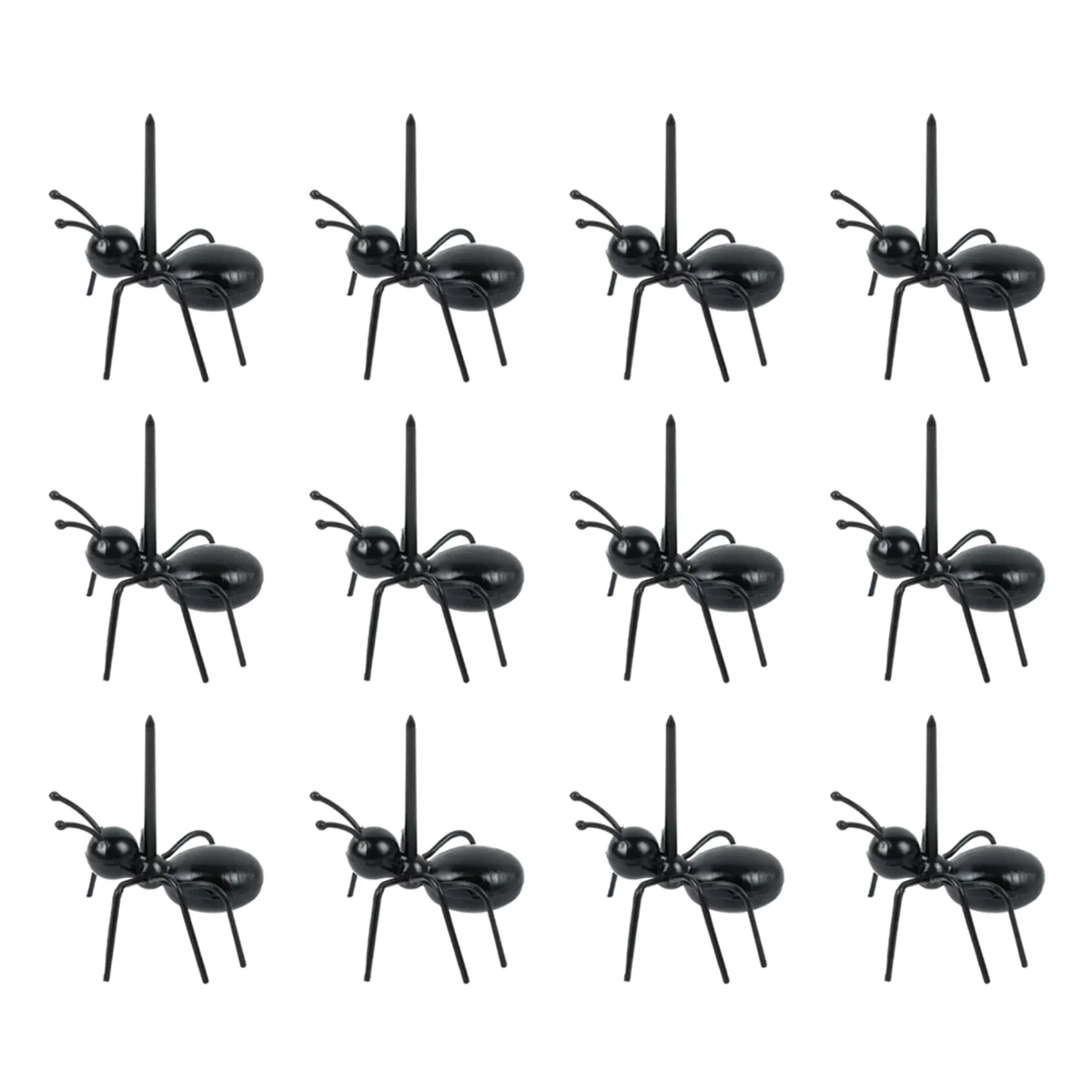 12Pcs Ant Toothpicks Fruit Dessert Fork, Reusable Ant Food Pick, Animal Appetizer Forks for Snack Cake Dessert