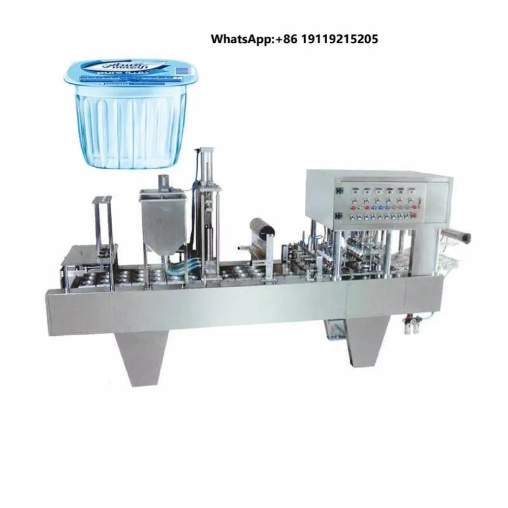 Automatic Cup Filling Sealing Machine Factory Direct Price Dual Purpose Food Packing Equipment for Hummus Mashed Potatoes