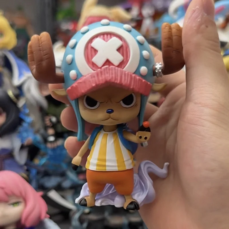 Figuras de ação uma peça 10cm tony anime figuras tony chopper figura bonito pvc estátua coleção modelo presentes aniversário brinquedos personalizados