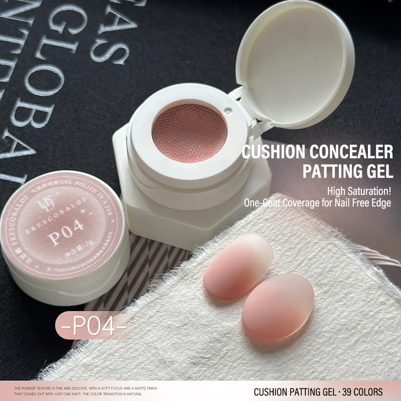 Air Cushion Patting Gel, Hochpigmentiertes Blush Gradient Ombre Nagelkunst-Gel, Kein Abwischen Nötig, UV-LED Transfer-Lack zum Einweichen