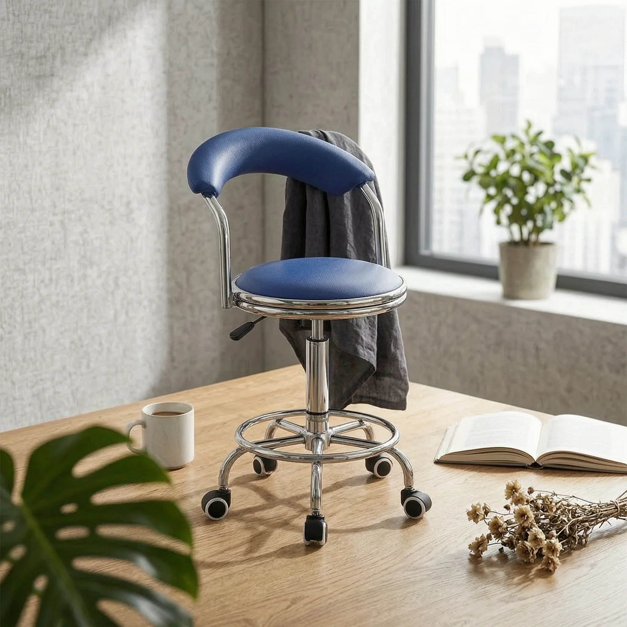 rolling-bar-stool-foot-circular-footrest-swivel-bar-stool-seating-furniture-easy-to-move-heavy-duty