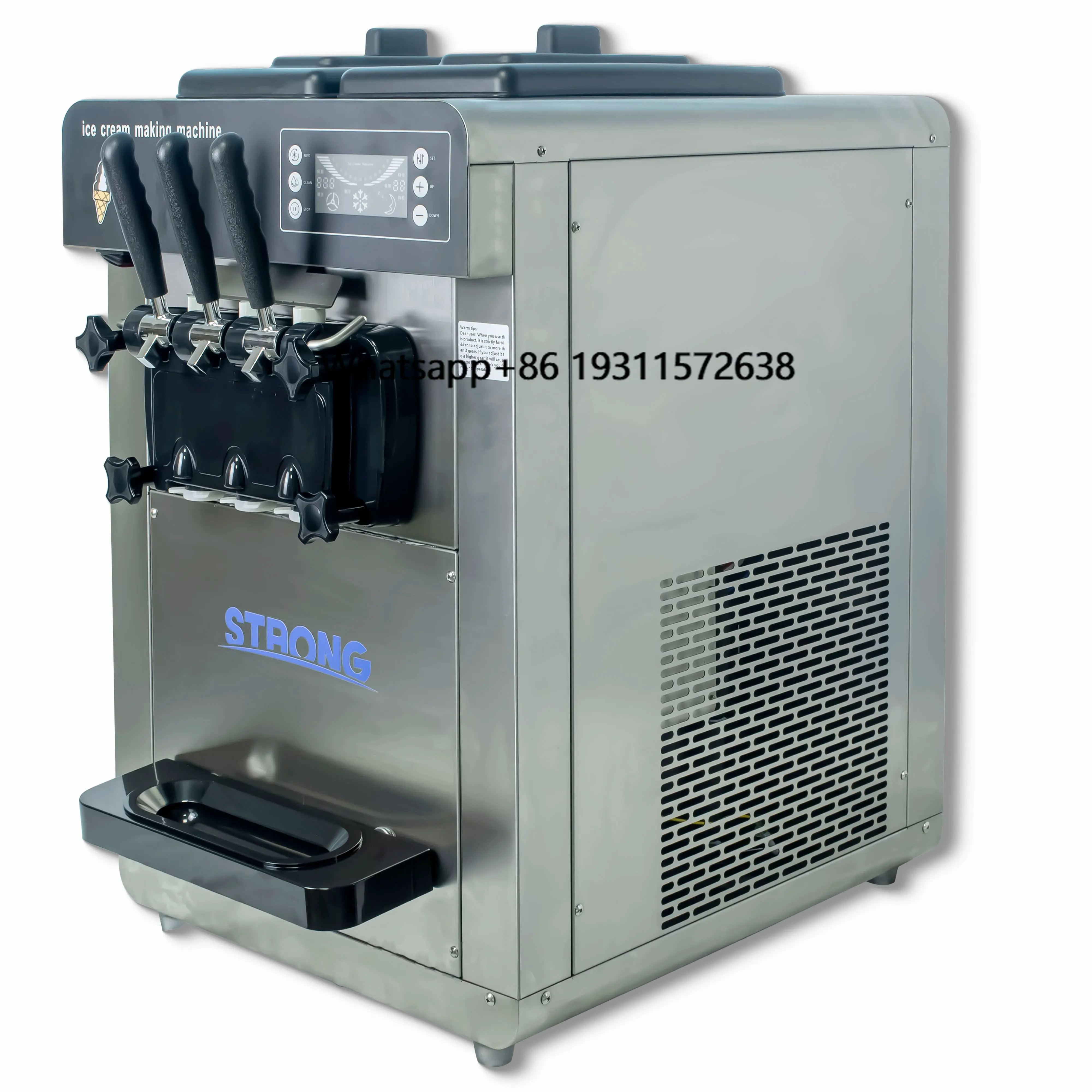 Frozen Yogurt Maker Soft Ice Cream Machine Small Mini Ice Cream Machine Yogurt Soft Serve Making Gelato Hard Ice Cream Machine