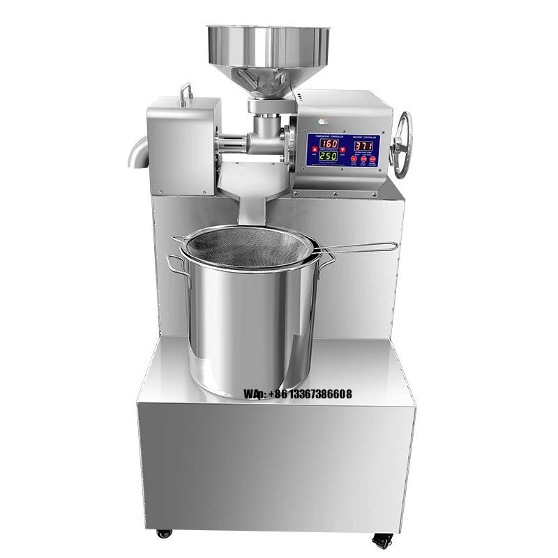 

Новый коммерческий пресс для холодного и горячего отжима масла среднего размера с высокой производительностью 20-30 кг