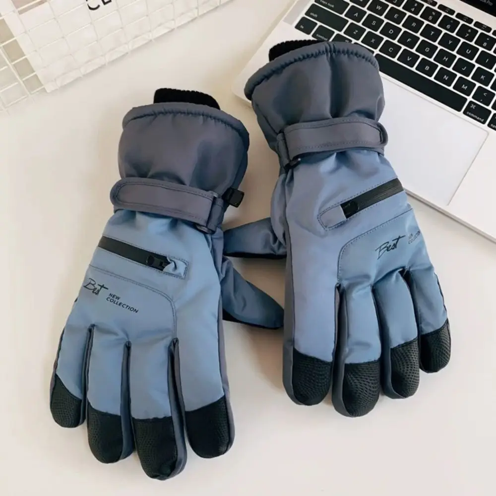 

Windproof Skiing Gloves for Men Sports Cycling Motocycle Waterproof Gloves Touch-screen Thickened Snowboard Gloves Winter