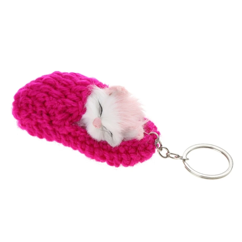 Sleeping Keychain Plush Keychains Keyring Bag Keychain Plush Keyring