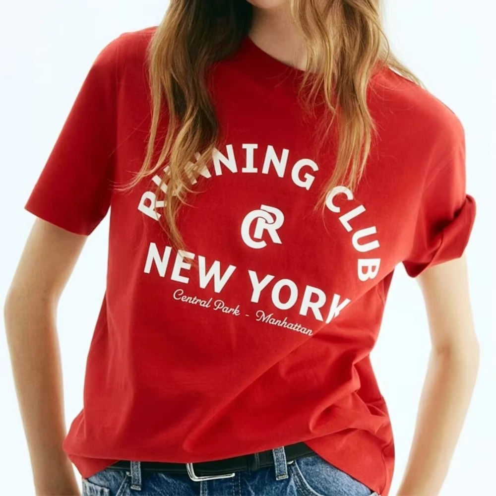 

New York Health Club с радужным принтом букв, белые свободные хлопковые футболки унисекс с короткими рукавами, летние топы в винтажном стиле, футболки