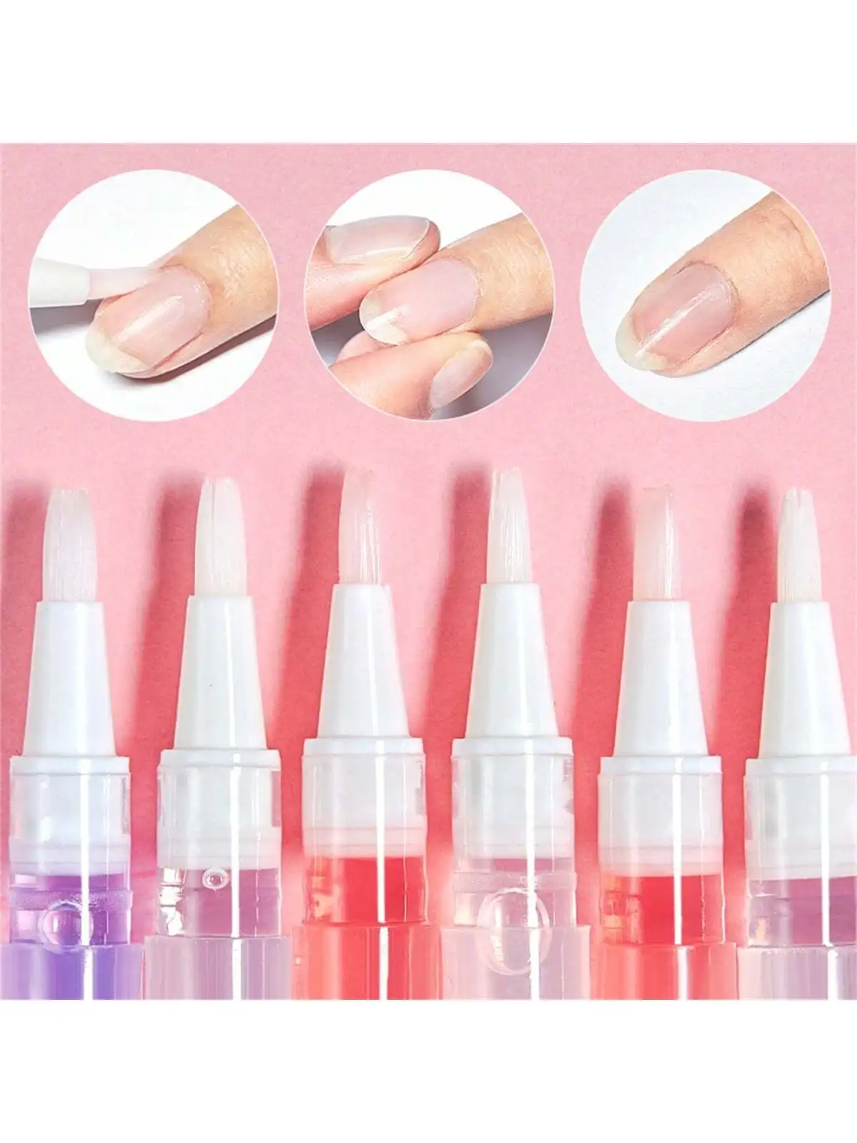 Nail Nutrition Oil Pen Nail Strengthener for Thin Nails And Growth 6 Smells Nail Treatment Cuticle Revitalizer Oil Manicure Nail
