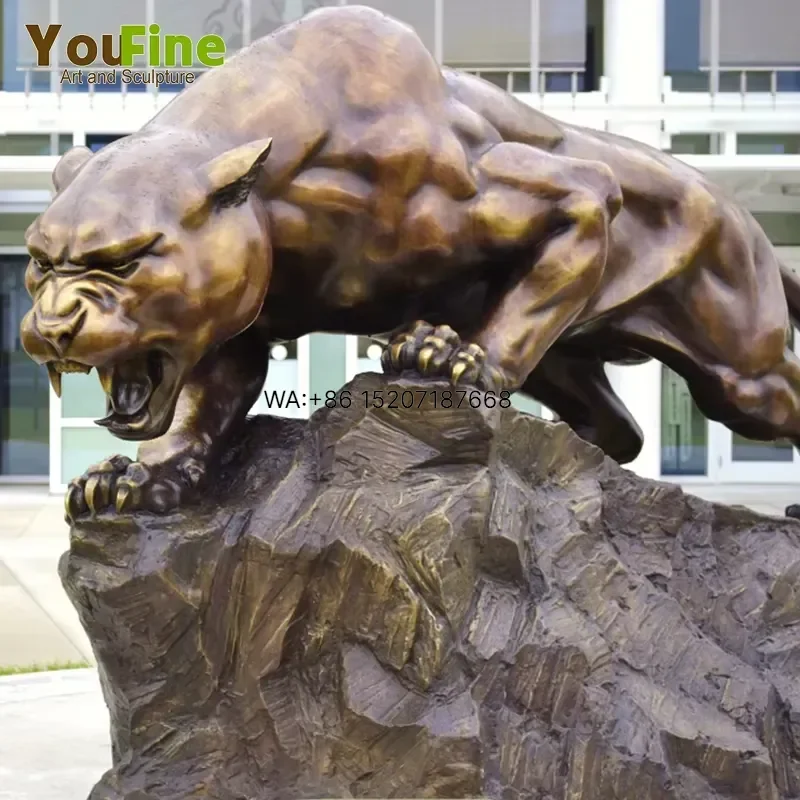 Wmwmnu for Casting Statue Bronze Life Size Customized Animal Black Panther Sculpture