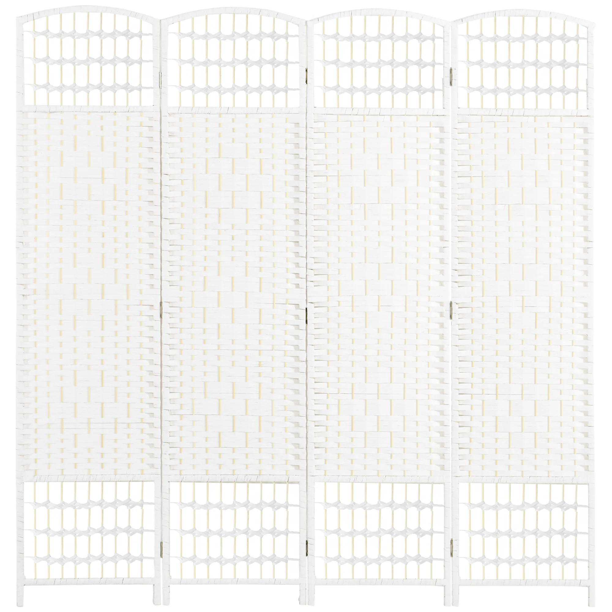 Homcom Opklapbaar kamerscherm met 4 panelen 160X170 cm voor woonkamer