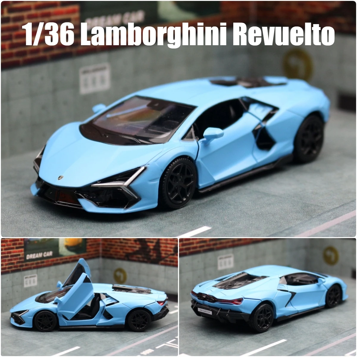 1:36 Alloy sports car model Die cast metal pull-back car model Children's toy collection boy birthday gift