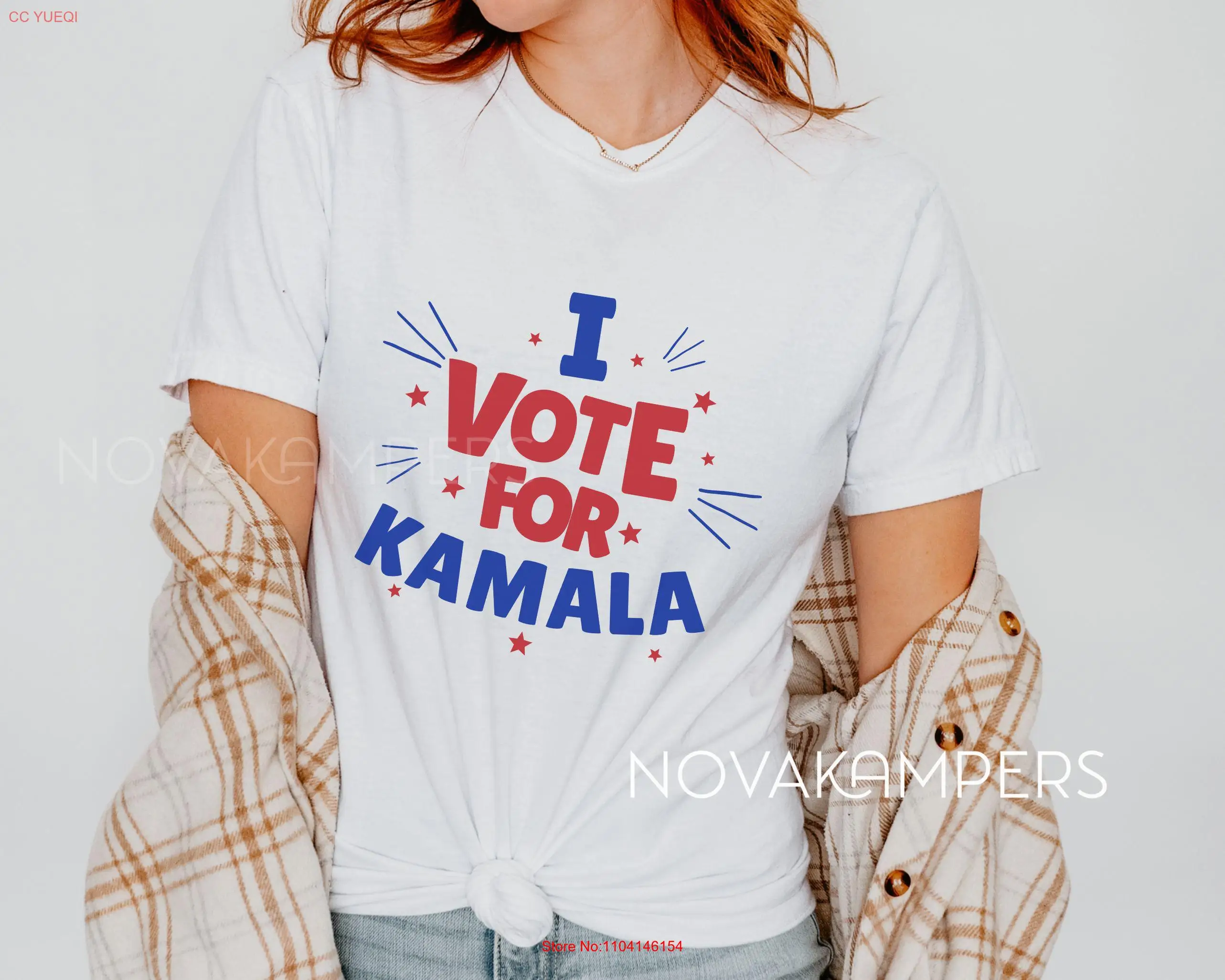 Madam President 2024 Election T Shirt I vote For Kamala Democrat Voting Pro Choice Harris Political Candidate Campaign