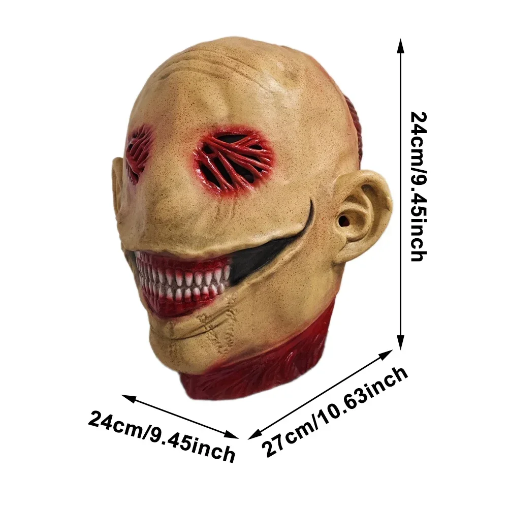 Halloween Ghost Horror Masker Cosplay Fancy Dress Party Horror Demon Kostuum Hoofdbedekking Griezelig Monster Latex Masker