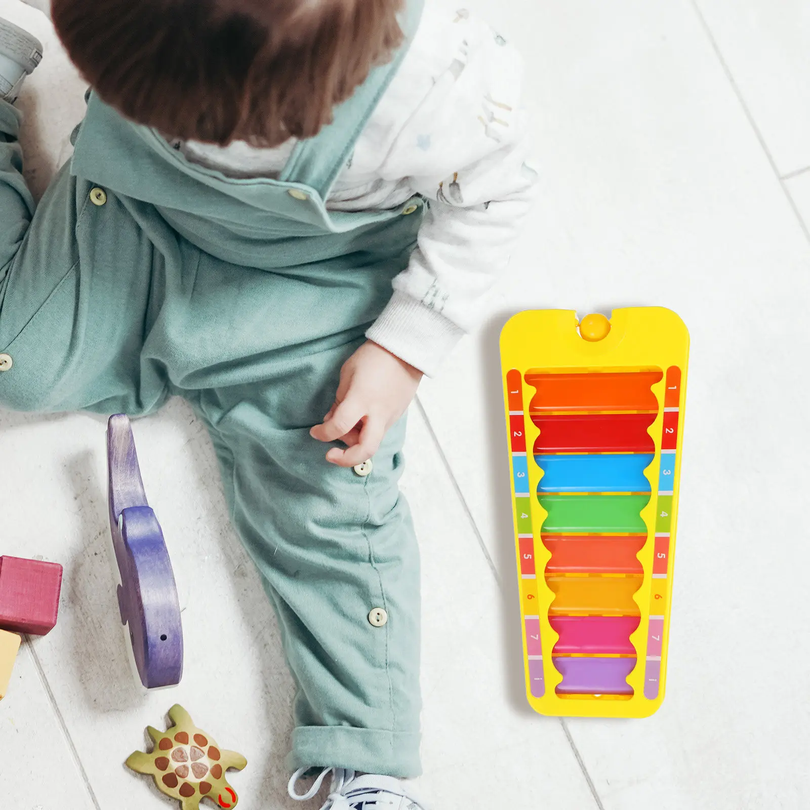 

1Set Knocking Piano Colorful Percussion Musical Instrument Early Education Music Gift for Kids Learning and Development