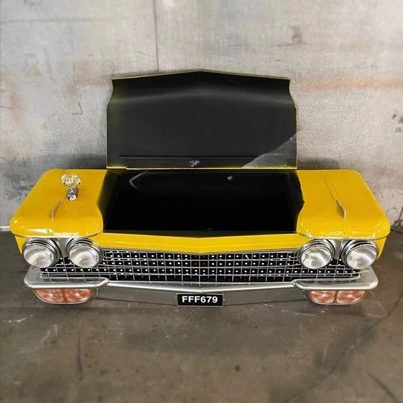 

Винтаж для Cadillac, металлическое украшение для головы автомобиля, ресторан, бар, украшение на стену, подвеска, железный ящик для хранения, орнамент