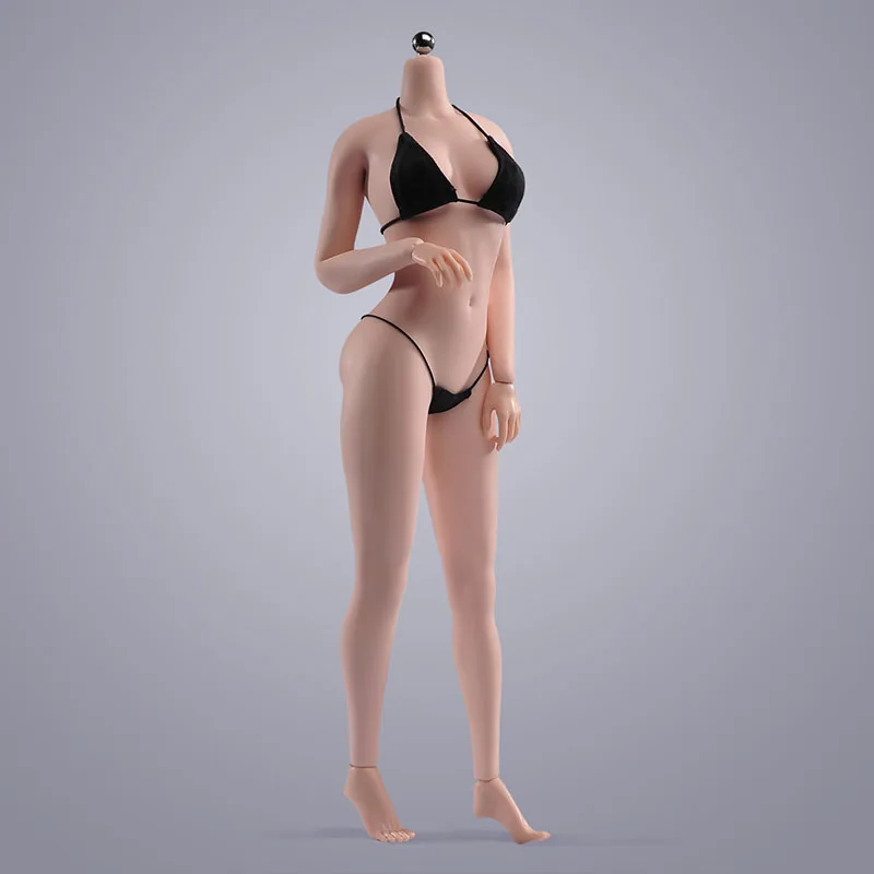 ANT AB001 1/6 Scale Female Seamless Body 12'' Soldier Flexible Action Figure Pale Suntan Normal Big Breast Body for 1:6 Heads