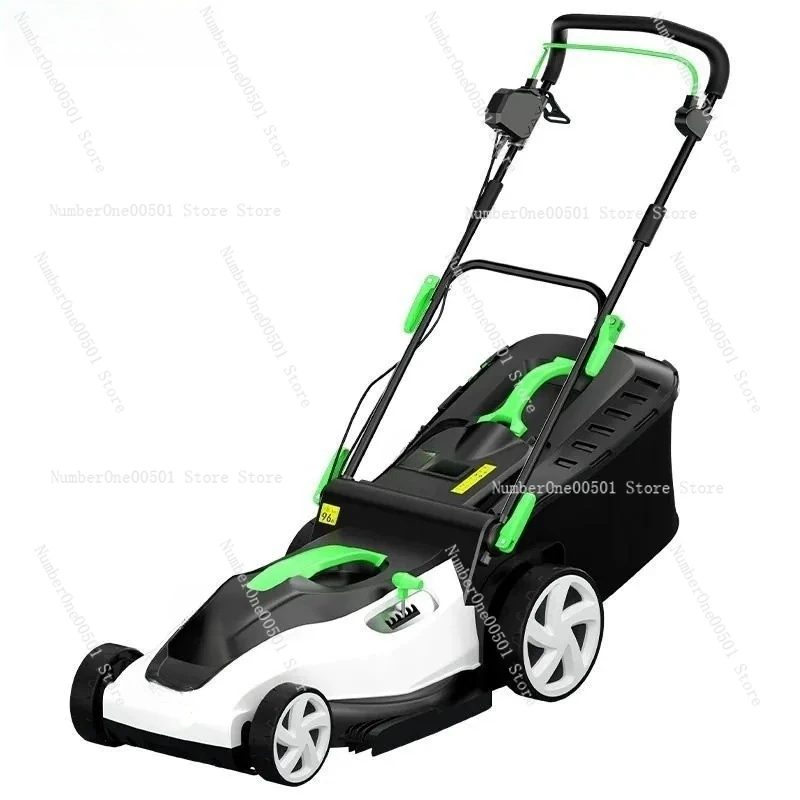 Hand-Push Lawn Mower Lawn Pruning Electric Household Small Courtyard Four-Wheel High-Power Multi-Functional New