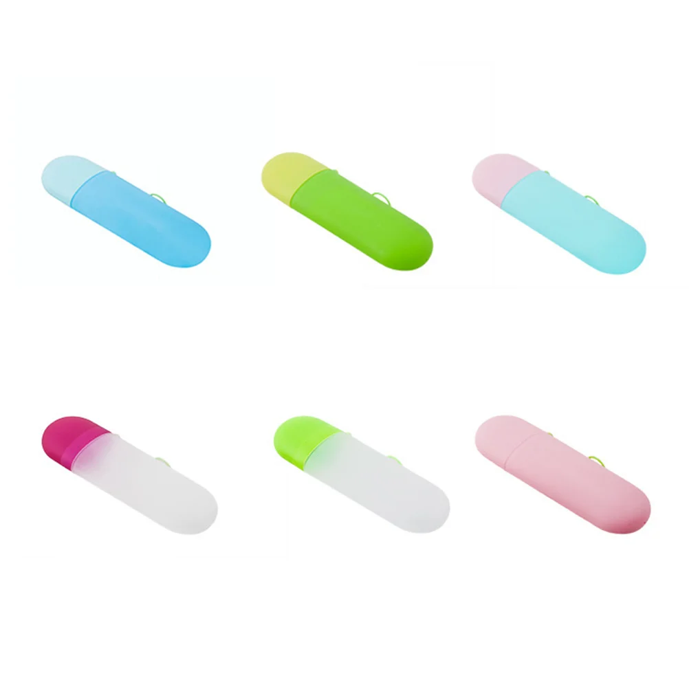 Portable Toothbrush Box PP Holder Green Transparent Multifunctional Travel Toothpaste Case Wash Cup Storage for Camping Outdoors