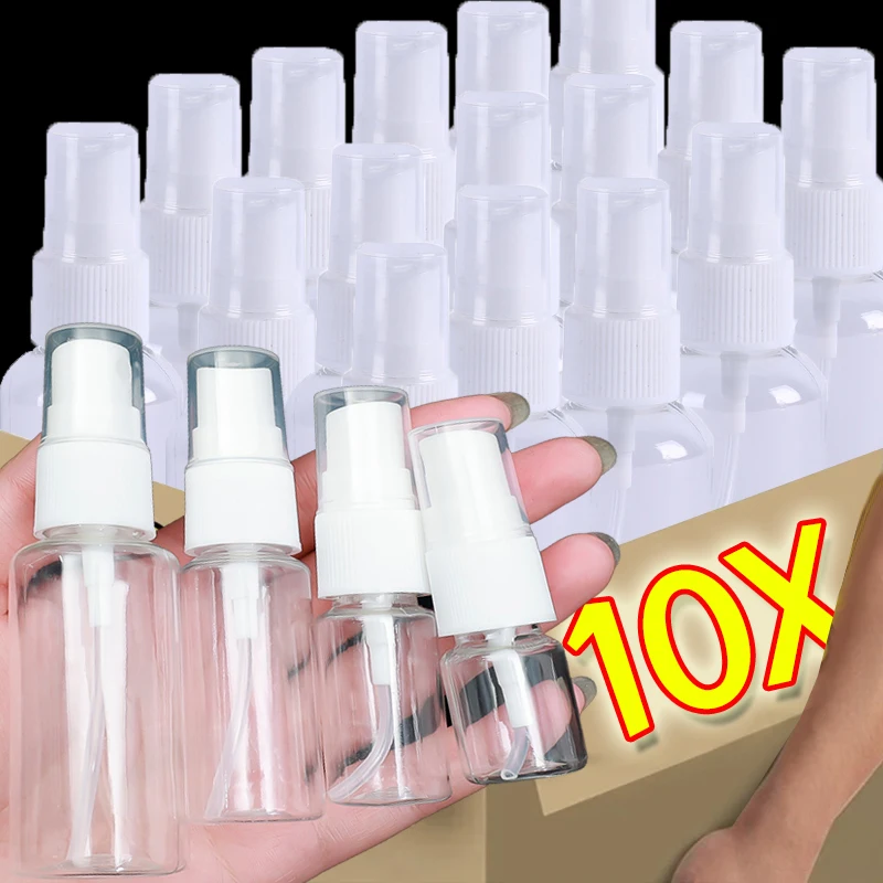 Bottiglie riutilizzabili bottiglie Spray in plastica trasparente atomizzatore di profumo flaconi Spray vuoti strumenti per contenitori liquidi da viaggio portatili