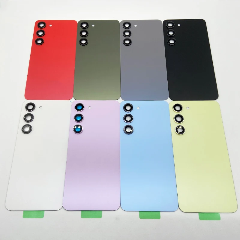 NEW For Samsung Galaxy S23 Back Cover Glass Rear Door Housing Battery Replacement Case For Galaxy S23 S 23 With Lens