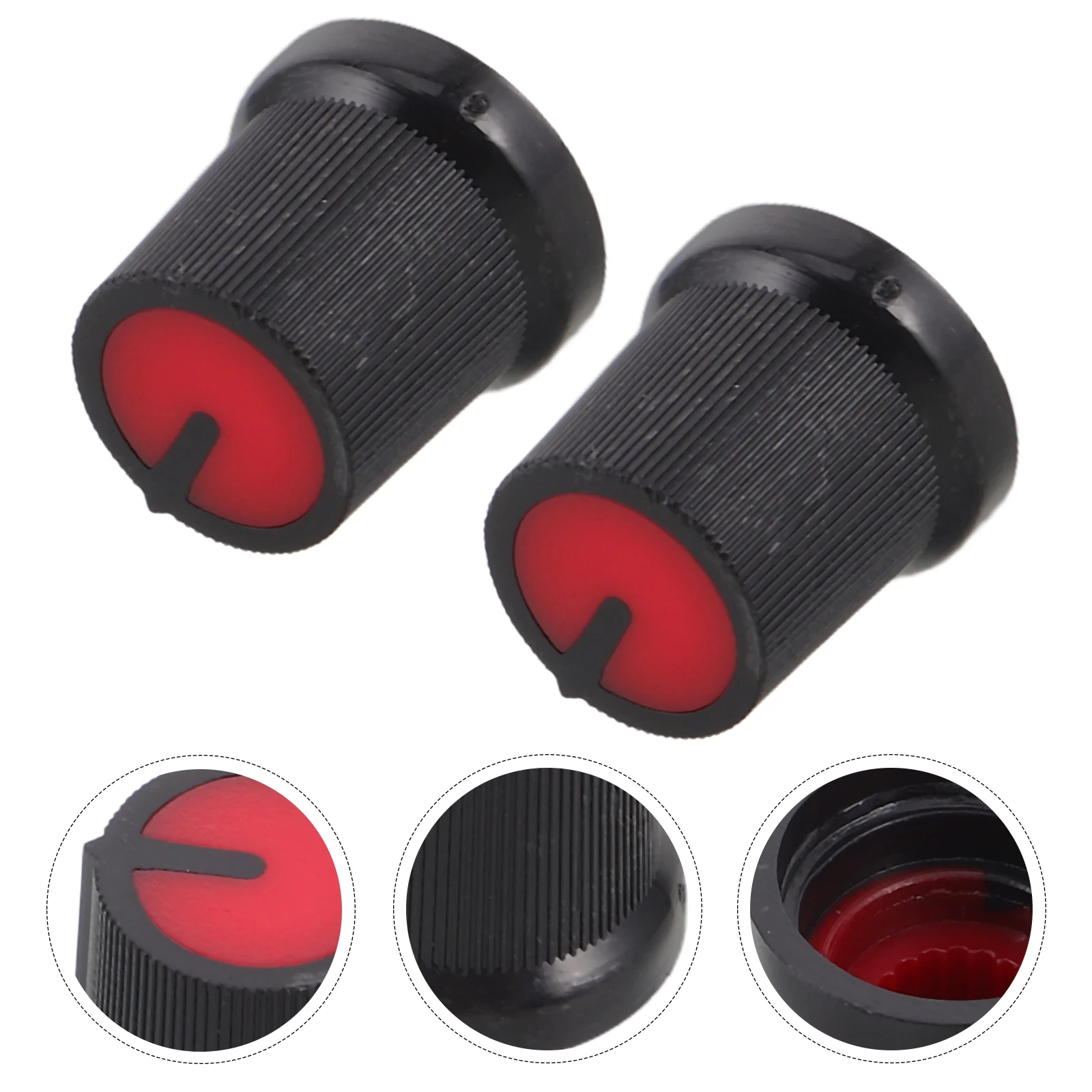 

50pcs Plastic Volume Knob For Electric Guitar Bass Amplifier Wh148 6Mm Potentiometer Control Knobs Red Decorative Caps Guitar