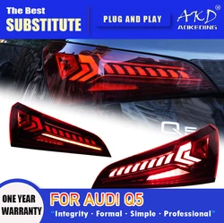 AKD Tail Lamp for Audi Q5 Q5L LED Tail Light 2008-2018 Q5 Q5L Rear Fog Brake Turn Signal Automotive Accessories