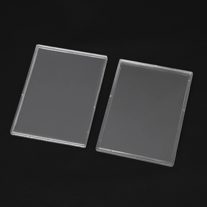 20PCS Cards Sleeves Hard Plastic Card Protector  Clear Card Trading Card Holder Transparent