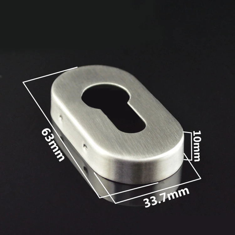 مقبض رافعة الورد مع مسامير ، 304 الفولاذ المقاوم للصدأ ، الجولة ، الملف الشخصي اليورو ، اسطوانة ، ثقب OB ، الكمبيوتر #4