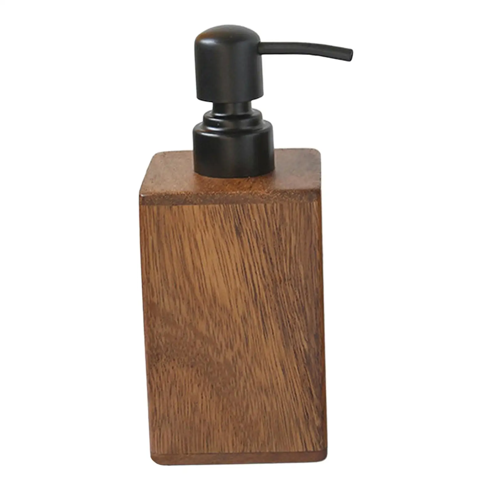 Lotion Dispenser Empty Square Designed Dish Soap Dispenser Walnut Wood Travel Bathroom Accessories Housewarming Gift Pump Bottle