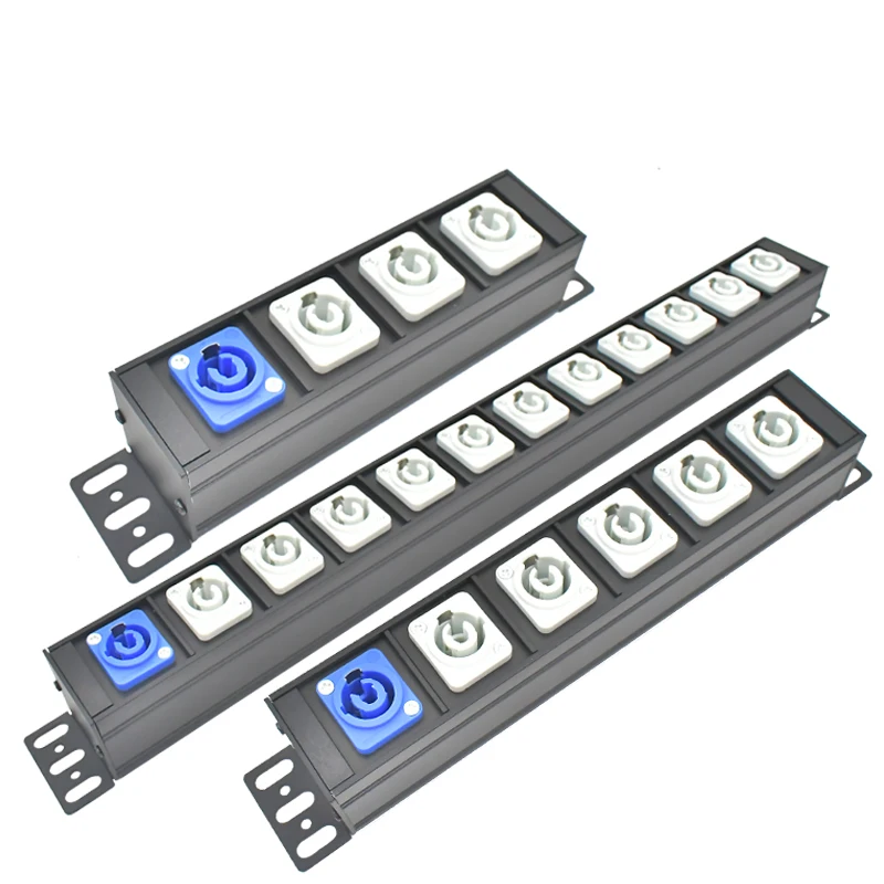 NAC3MPA NAC3MPB C Luce da palco Connettore LED Telaio di alimentazione 1-11AC Presa aeronautica 4000W PDU Ciabatta