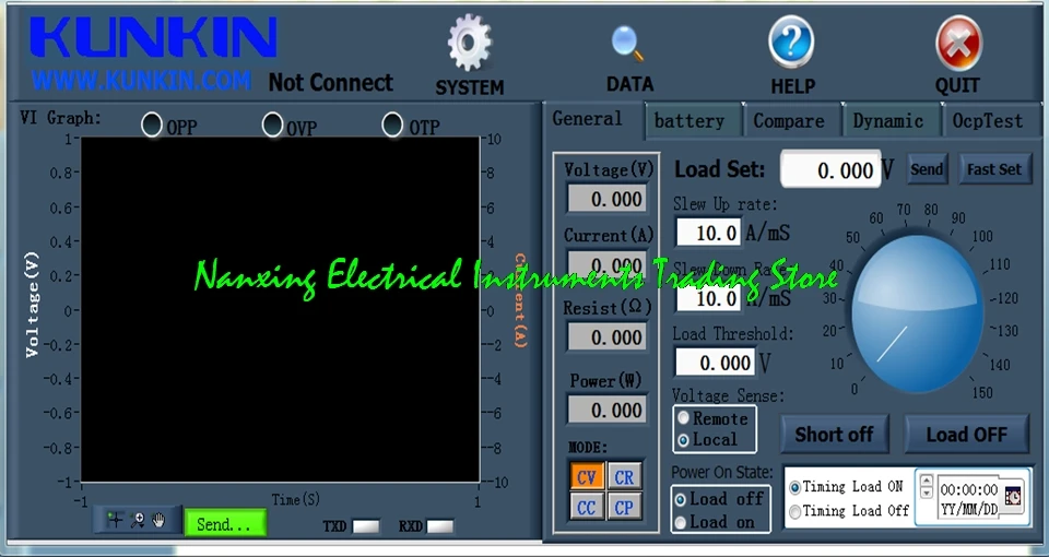 KL7206 150V/300A/6000W High power program-controlled DC electronic load