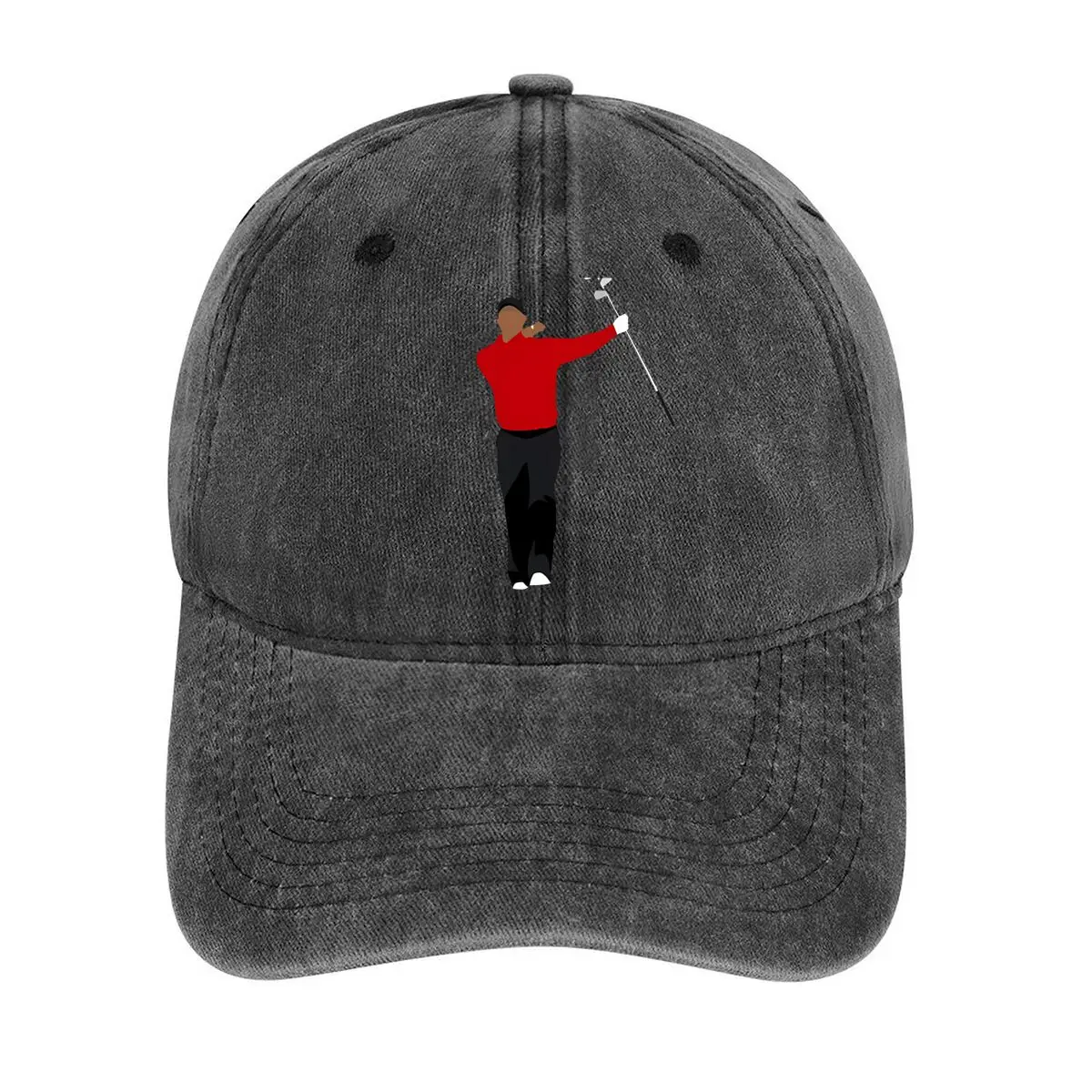 

Conductor - related illustration in a music - and - themed design Washed Baseball Cap