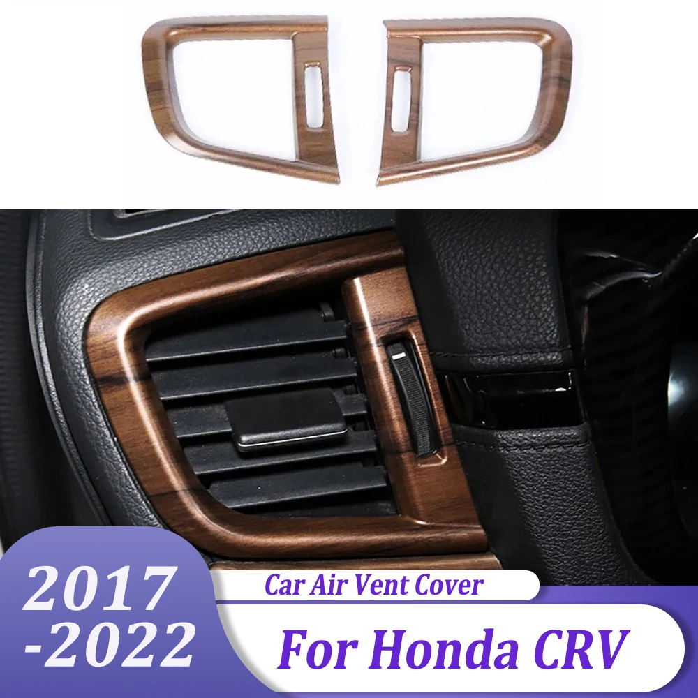 

Внутренняя боковая накладка на вентиляционное отверстие для кондиционера, автомобильная наклейка, аксессуары для Honda CRV CR-V 2017 2018 2019 2020 2021 2022