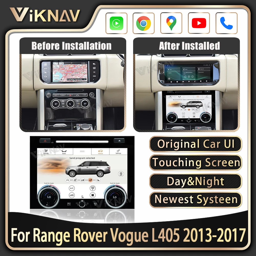 Viknav AC Panel For Range Rover Vogue L405 (2013-2017) 10.4inch  Newest Generation Vertical Screen Climate Control Control Board