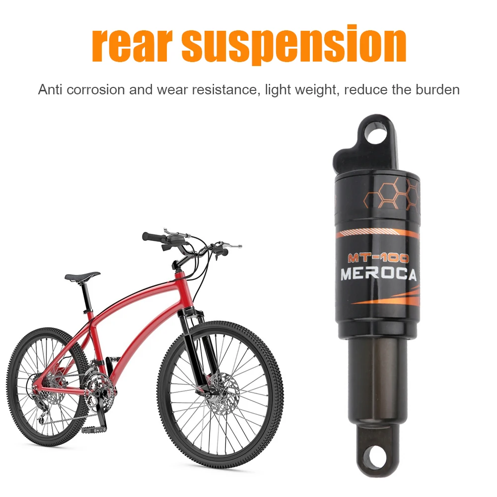 

Bicycle Air Rear Shock Aluminum Alloy MTB Air Spring Shock Absorber for Mountain Downhill Bike​ Replacement Parts