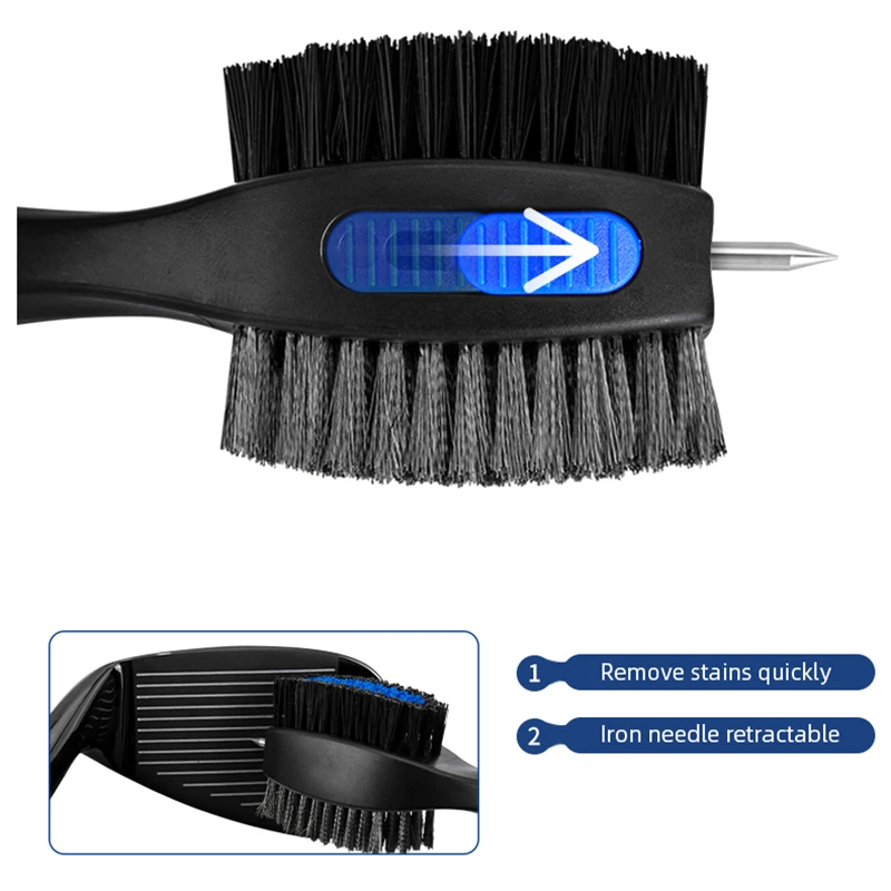 PGM Golf Club Brush Golf Groove Cleaning Brush 2 Sided Golf Putter Wedge Ball Groove Cleaner Kit Cleaning Tool Gof Accessories