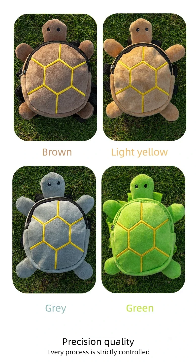 1 x süßer Haustier-Rucksack mit Schildkrötenmotiv, verstellbares Brustgeschirr mit Leinenhalter für kleine und mittelgroße Hunde, Katzen, zur Aufbewahrung von Leckerlis für Spaziergänge im Freien – Detail 3