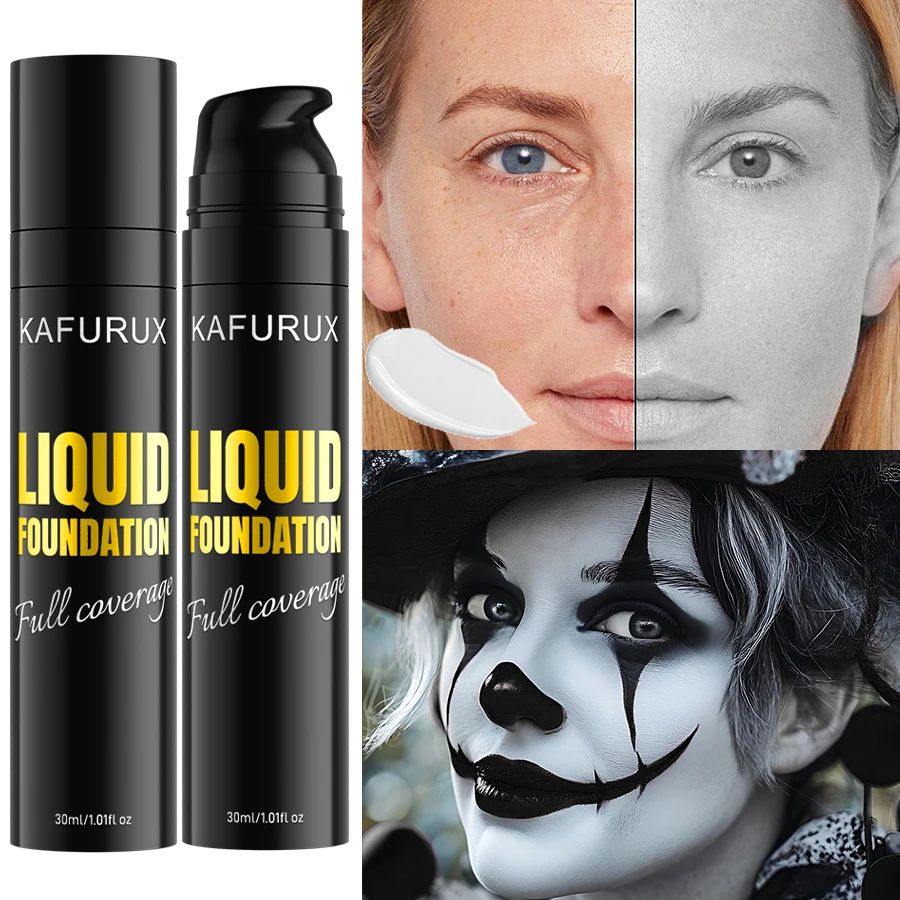 كريم أساس سائل أبيض نقي لهدايا مكياج كورية للوجه من COS، كريم أساس قابل للتعديل ومقاوم للماء