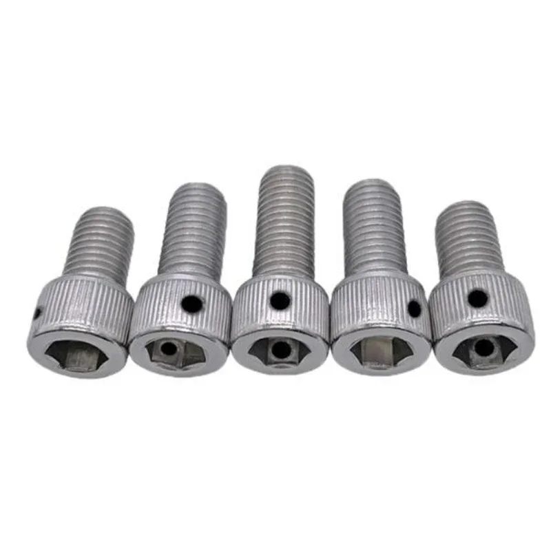 DIN912 304 Stainless Steel Hexagonal Head with Hole Lead Seal Screw Side Hole Anti-trip Stop Screw M2 M2.5 M3 M4 M5 M6 M8 M10