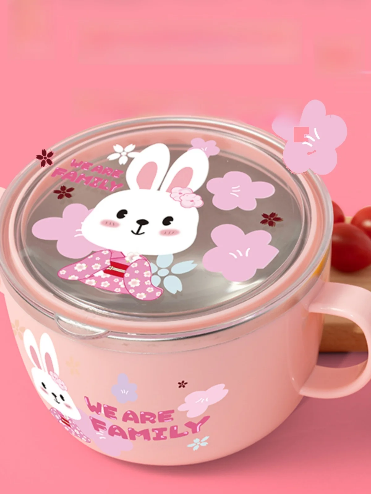 

Детская миска для супа из нержавеющей стали с ручками, противоожоговая и устойчивая к падению, милая милая миска для девочек начальной школы...