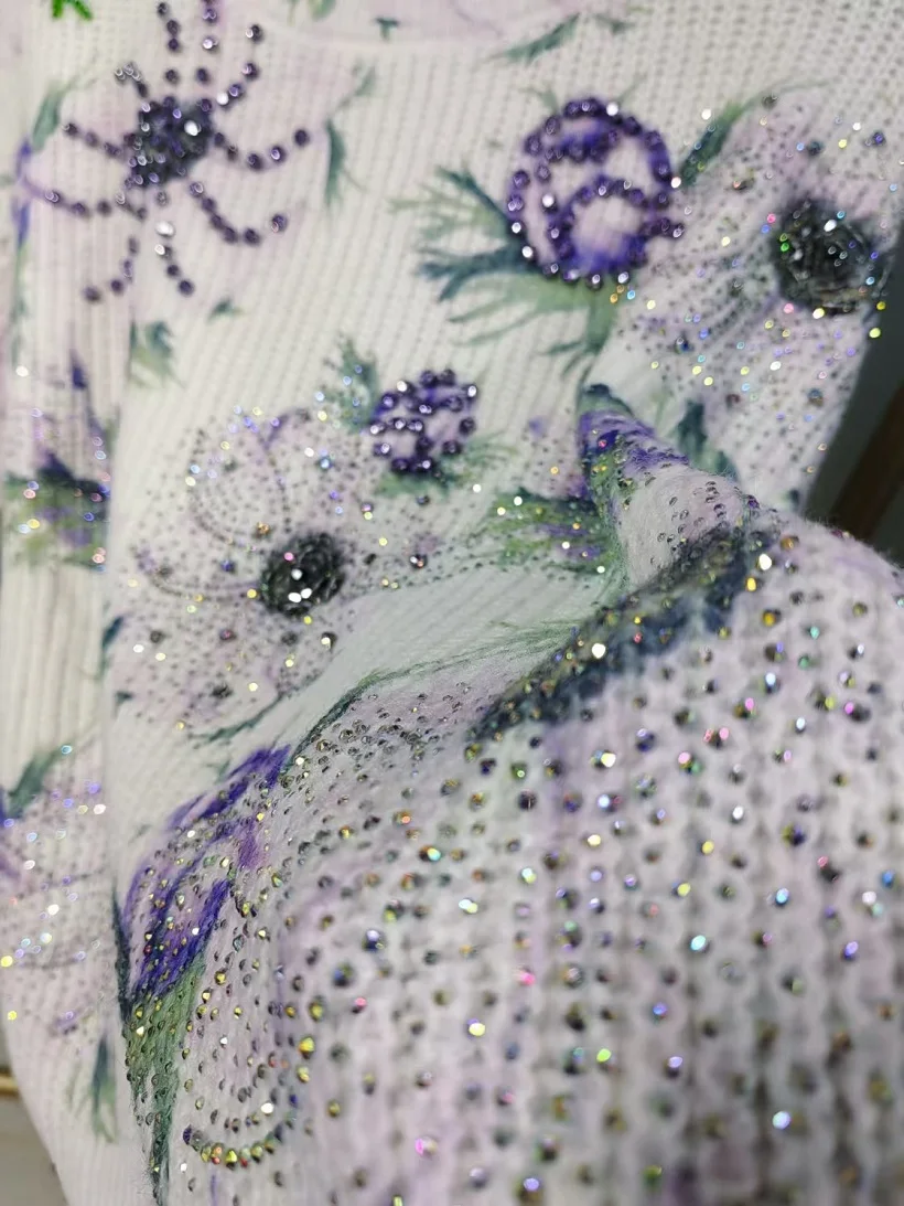 여성 하이엔드 스웨터, 니트 풀오버, 니트 상의, 점퍼 의류, 가을 겨울, 실제 사진