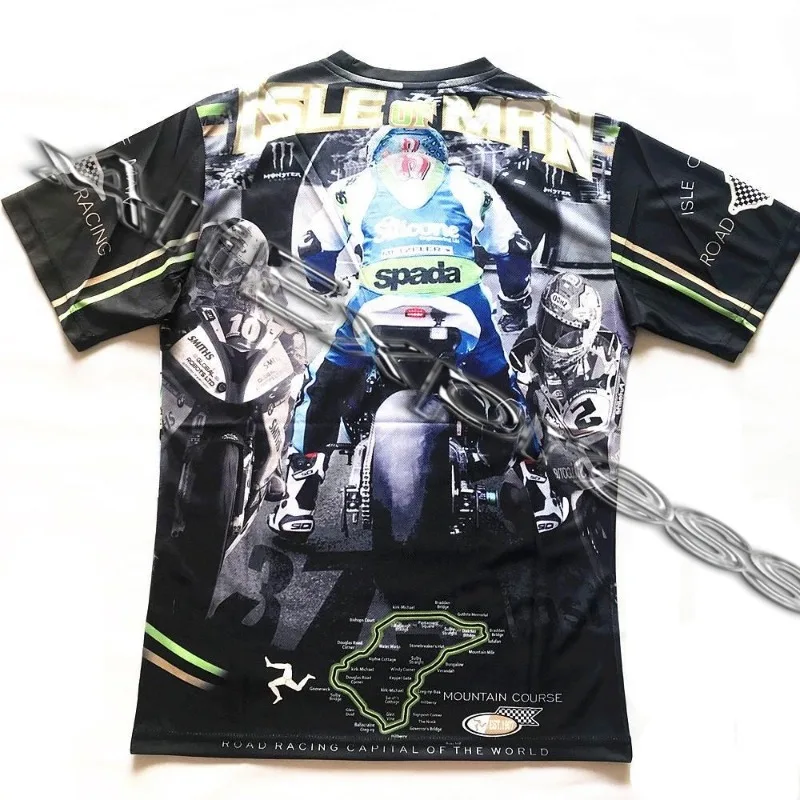 

Isle of Man TT Cycling Clothing Clothing T-shirt Outdoor Sports Competition Men Hot Summer Women Short-sleeved Top Children 3D 1