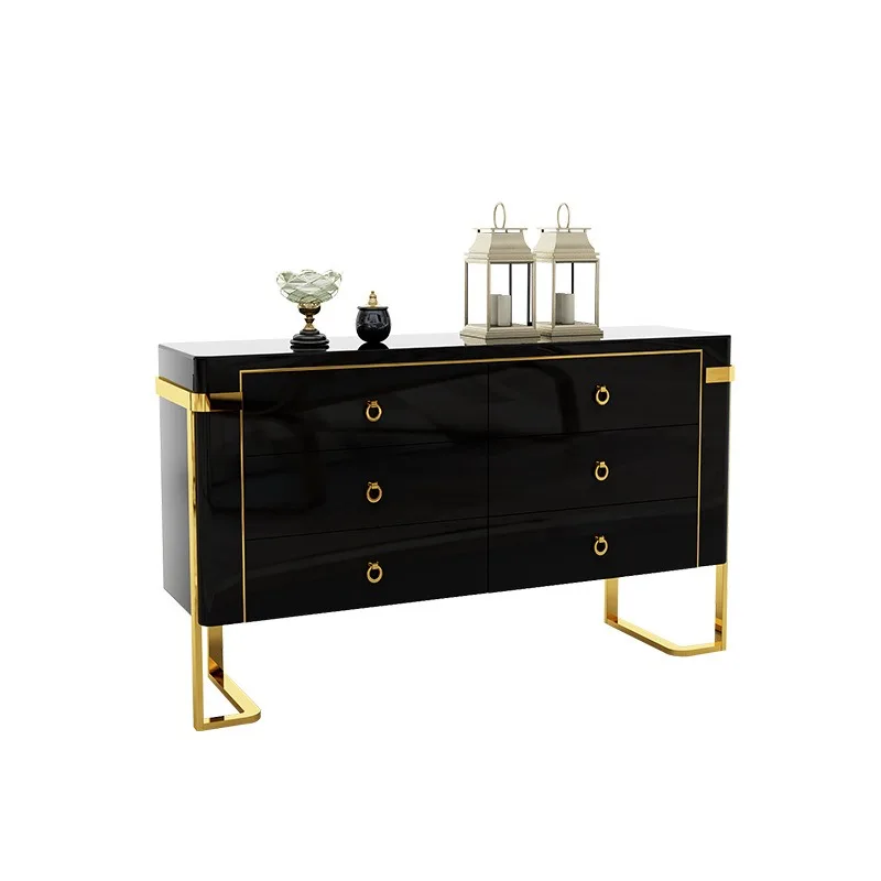 

Light luxury dining side cabinet Light luxury door cabinet Hotel tea cabinet