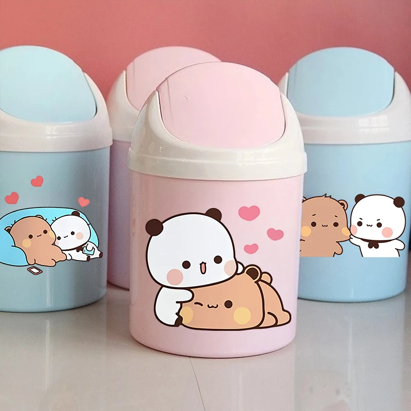

Yier Panda Bear Bubu Dudu Mini Desktop Bin Trash Can Tube Bedroom Trash Can Garbage Can Clean Workspace Storage Box Home Desk