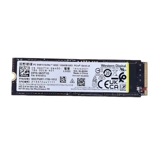 

Dell 6G71G SN810 1TB Solid State Drive - M2 2280 - PCIe NVMe Gen 40 x4 - Tri-Level Cell - Used-Like New