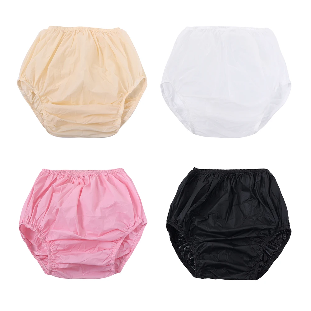 

Чехол для подгузников для взрослых для недержания, бесшумное нижнее белье с защитой от утечек, пластиковые штаны над подгузниками, водонепроницаемые резиновые штаны