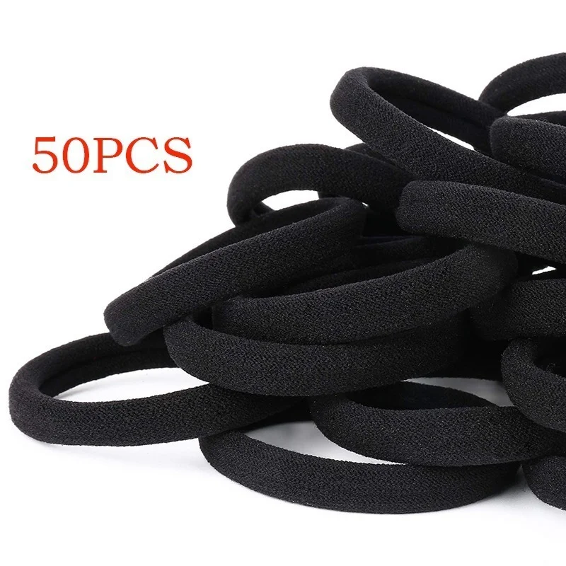 1000 Pcs Disposable Color Transparent Girls Rubber Bands Ponytail Braids Ties Color Rubber Band Elastic Hair Ties Cute Headwear